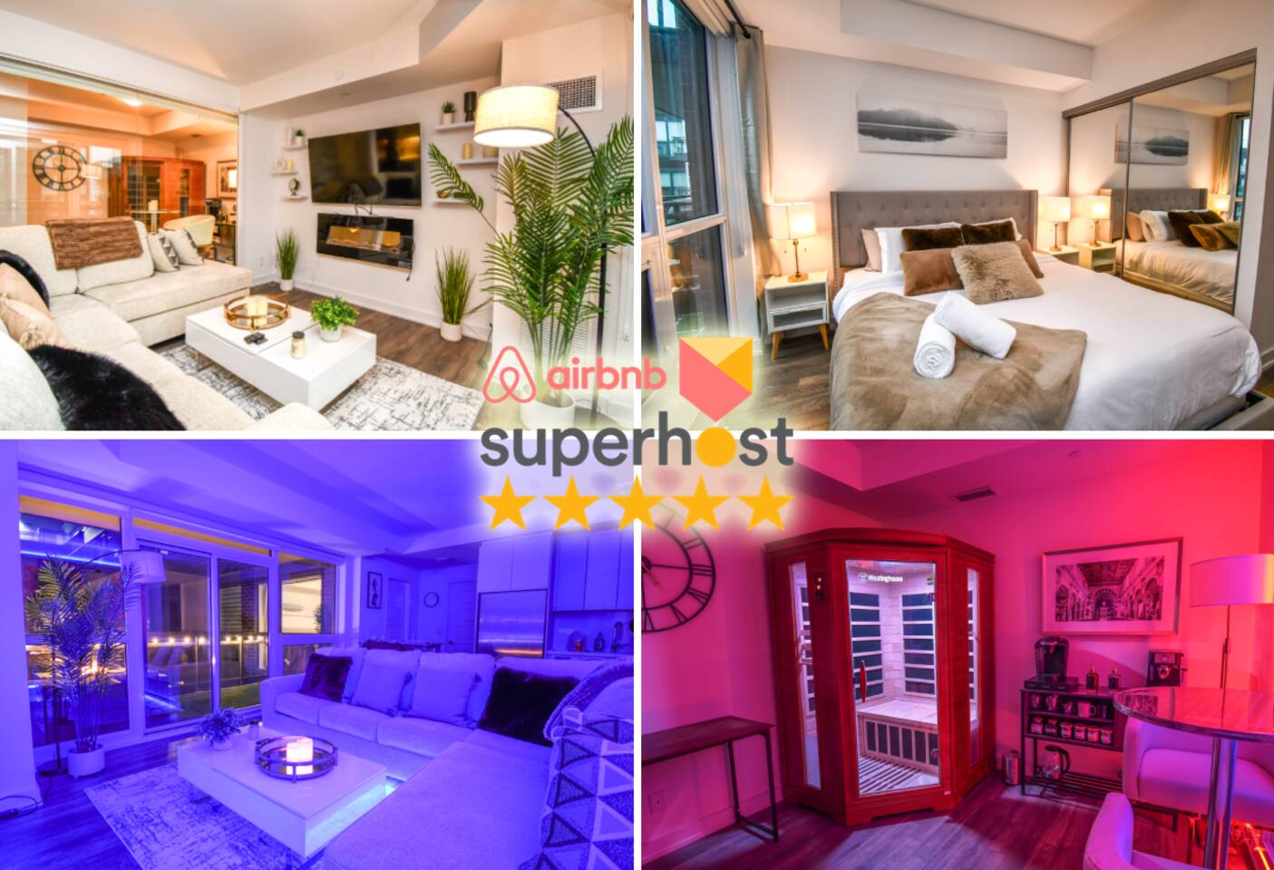 Sauna*King Bed*Fireplace*SmartTV